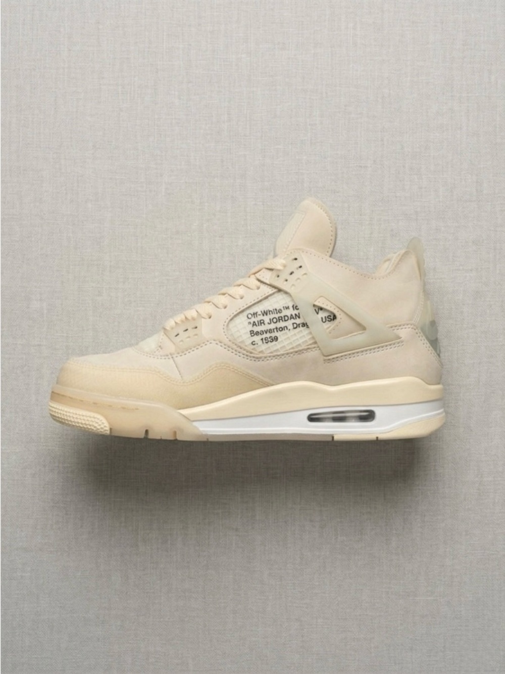 Off-White x Wmns Air Jordan 4 Retro SP ‘Sail’ 2020 Deadstock